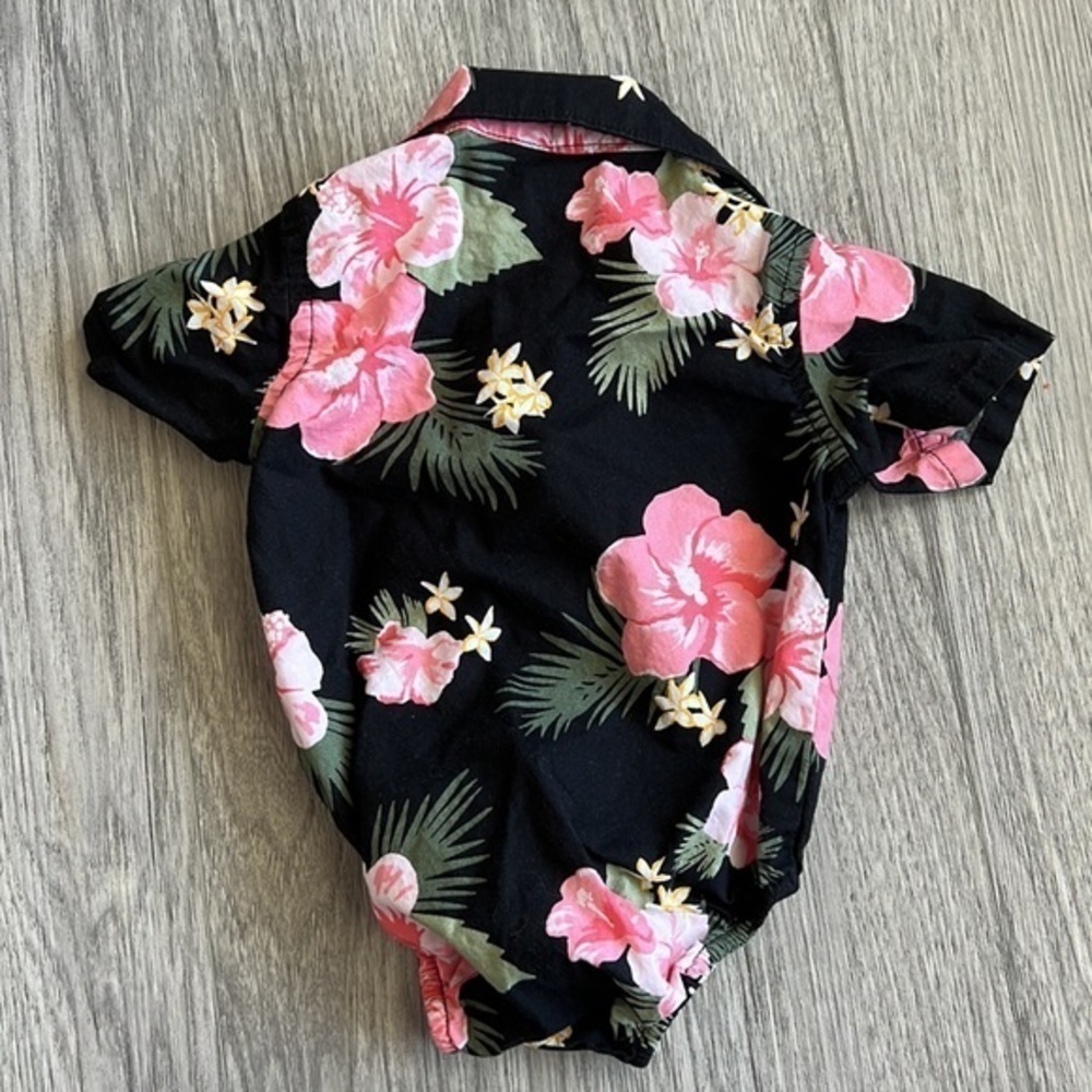 The Children’s Place Floral Onesie Size 6-9M - Picture 5 of 5